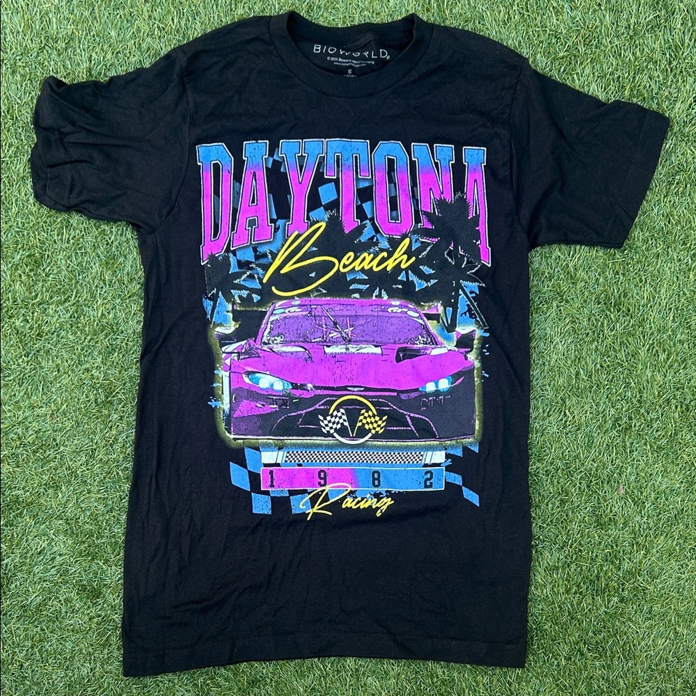 Bioworld Black Daytona Beach Racing Tee